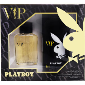 Playboy Vip by Playboy EDT Spray 2 OZ & Shower Gel Set