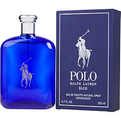 Polo Blue by Ralph Lauren EDT Spray for Men, 6.7 oz