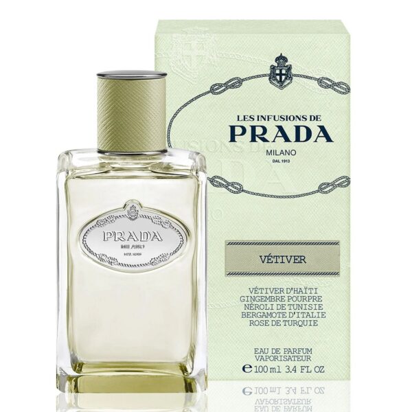 Prada Infusion De Vetiver Les Infusions Eau de Parfum for Unisex – 3.4 oz