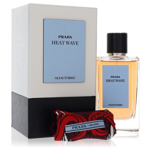 Prada Olfactories Heat Wave With Gift Pouch Eau de Parfum for Unisex – 3.3 oz
