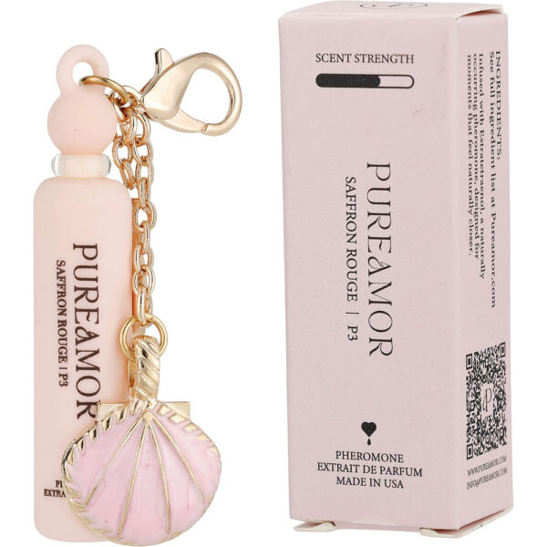 Pureamor Saffron Rouge KEYCHAIN Extrait de Parfum for Unisex – 0.06 oz
