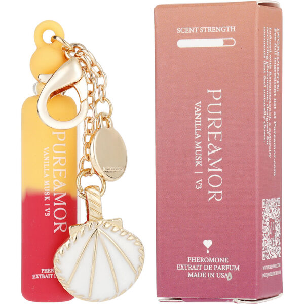 Pureamor Vanilla Musk KEYCHAIN Extrait de Parfum for Unisex – 0.06 oz