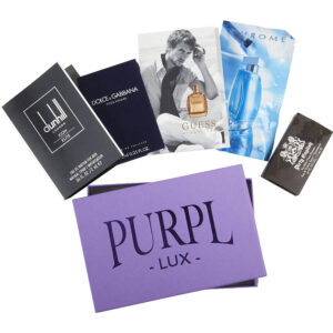 Purpl Lux Subscription Box For Men Purpl Lux Subscription Box by DIRTY ENGLISH & DOLCE & GABBANA & CHROME & DUNHILL ICON ELITE & GUESS BY MARCIANO for Men