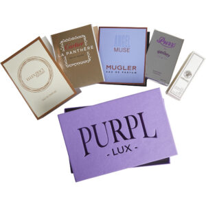Purpl Lux Subscription Box For Women Purpl Lux Subscription Box by $ELLEN TRACY BRONZE $ANGEL MUSE $PURR $VERSACE SIGNATURE $CARTIER LA PANTHERE for Women