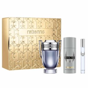 Rabanne Invictus Eau de Toilette for Men, 3 Piece Gift Set