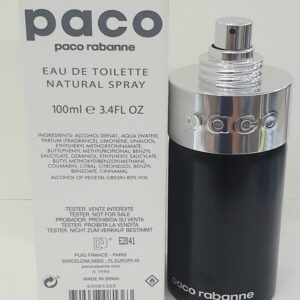 Rabanne Paco Eau de Toilette for Unisex, 3.4 oz / 100 ml - Tester