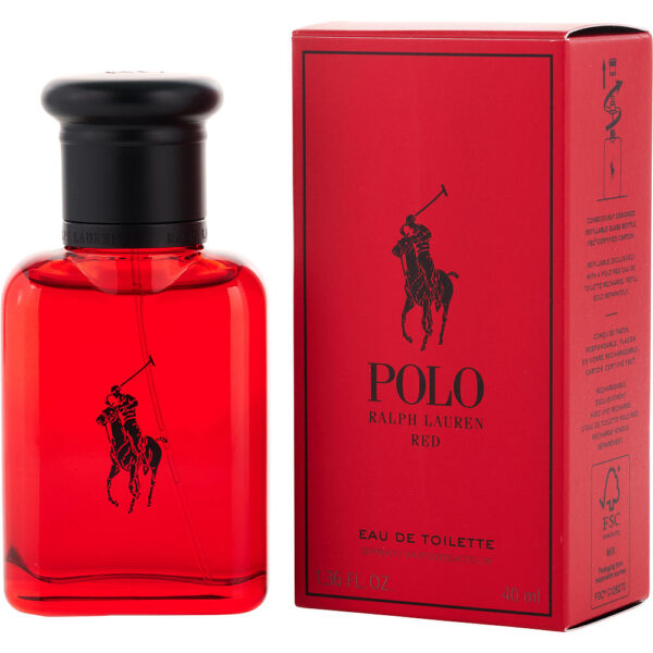 Ralph Lauren Polo Red Eau de Toilette for Men – 1.35 oz