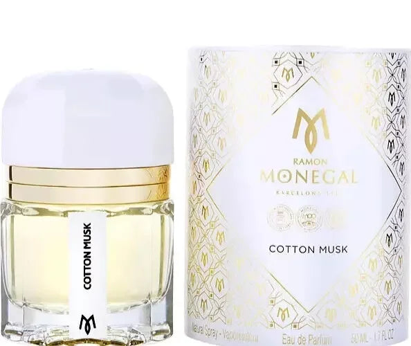 Ramon Monegal Cotton Musk Eau de Parfum for Unisex – 1.7 oz