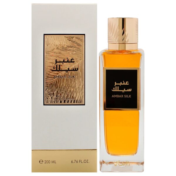 Rasasi Amber Silk Eau de Parfum for Unisex – 6.76 oz