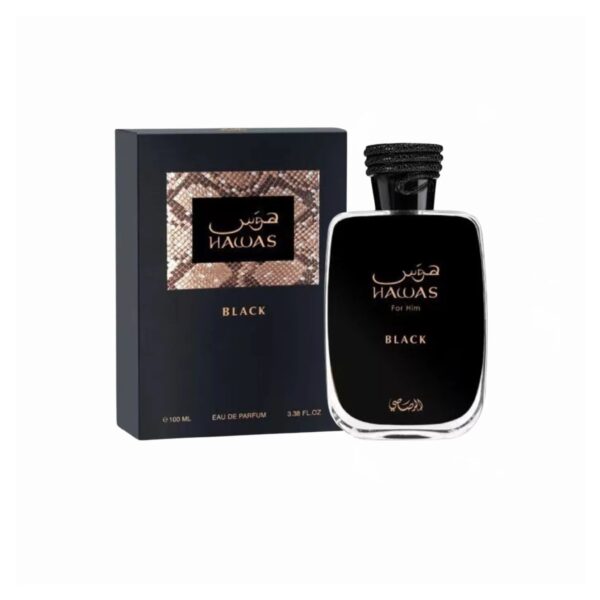Rasasi Hawas Black Eau de Parfum for Men – 3.38 oz