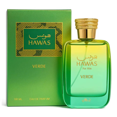 Rasasi Hawas Verde Eau de Parfum for Men – 3.4 oz