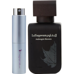Rasasi Layuqawam Ambergris Showers TRAVEL Eau de Parfum for Men – 0.27 oz
