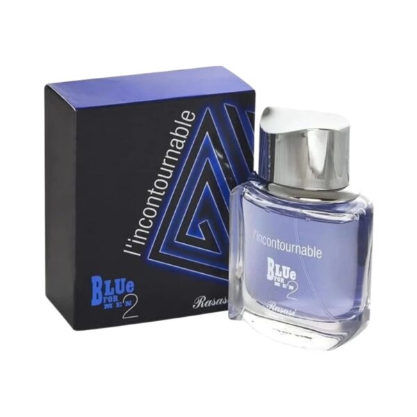 Rasasi L'Incontournable Blue 2 Eau de Parfum for Men – 2.5 oz