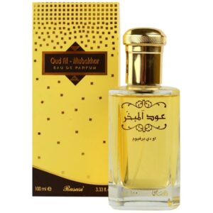 Rasasi Oud Al Mubakhar Eau de Parfum for Unisex – 3.3 oz