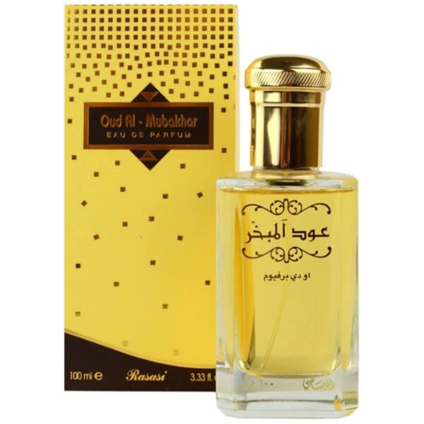 Rasasi Oud Al Mubakhar Eau de Parfum for Unisex – 3.3 oz