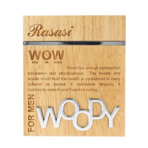 Rasasi Wow Woody Eau de Parfum for Men – 2 oz