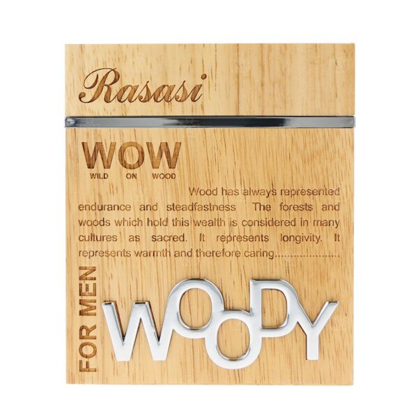 Rasasi Wow Woody Eau de Parfum for Men – 2 oz