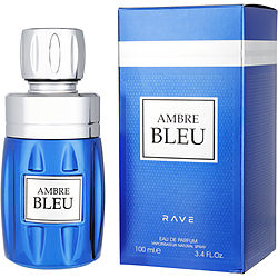 Rave Ambre Bleu Eau de Parfum Spray for Men - 3.4 oz