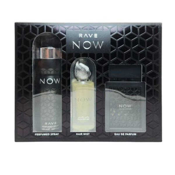 Rave Now by Rave Men's Fragrance Set - EDP, Cologne & Hair Mist