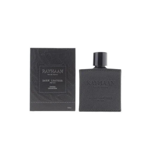 Rayhaan Perfumes Dark Leather Eau de Parfum for Men – 3.4 oz