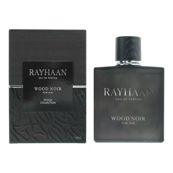 Rayhaan Perfumes Wood Noir Eau de Parfum for Men – 3.4 oz