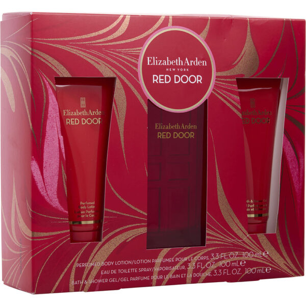 Red Door by Elizabeth Arden EDT Spray & Body Lotion & Shower Gel Set
