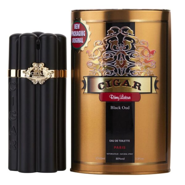 Remy Latour Cigar Black Oud Eau de Toilette for Men – 3.3 oz