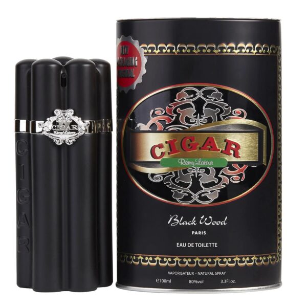 Remy Latour Cigar Black Wood Eau de Toilette for Men – 3.3 oz