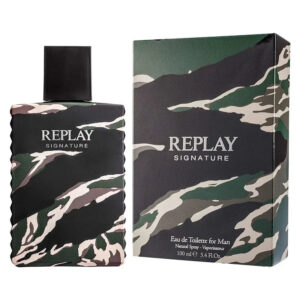 Replay Signature For Man Eau de Toilette for Men – 3.4 oz
