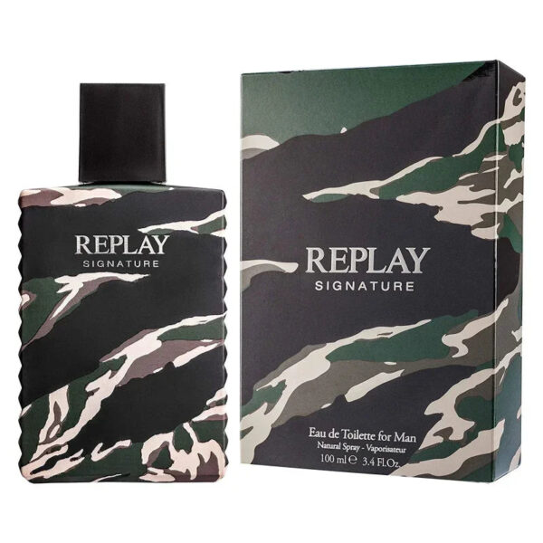 Replay Signature For Man Eau de Toilette for Men – 3.4 oz