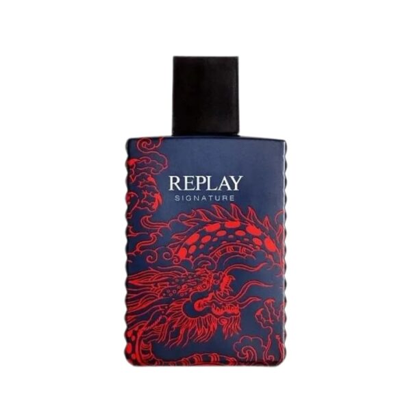 Replay Signature Red Dragon Eau de Toilette for Men – 3.4 oz