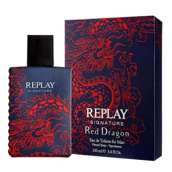 Replay Signature Red Dragon Eau de Toilette for Women – 3.4 oz