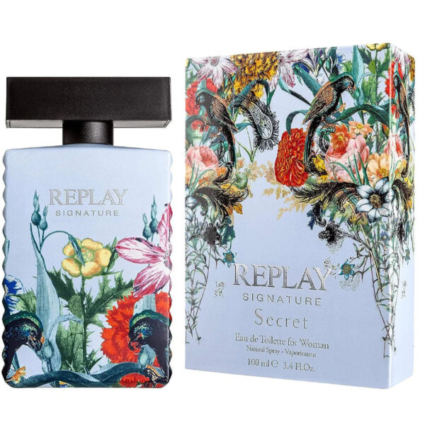 Replay Signature Secret For Woman Eau de Toilette for Women – 3.4 oz
