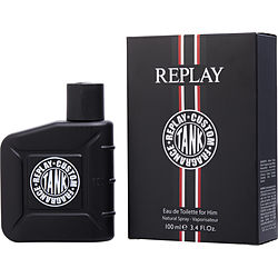 Replay Tank Custom EDT Natural Spray 3.4 oz for Men