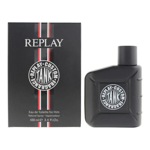 Replay Tank Custom Eau de Toilette for Men – 3.4 oz