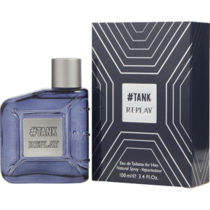 Replay #Tank Eau de Toilette for Men – 3.4 oz