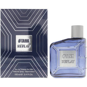 Replay #Tank Eau de Toilette for Men – 3.4 oz
