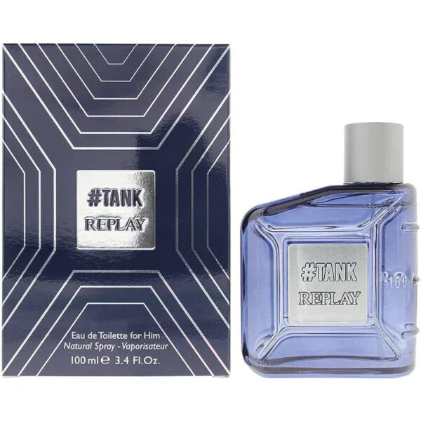 Replay #Tank Eau de Toilette for Men – 3.4 oz