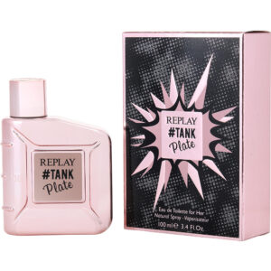Replay #Tank Plate Eau de Toilette for Women – 3.4 oz