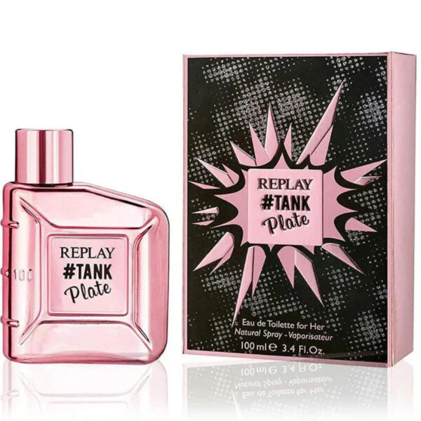 Replay #Tank Plate Eau de Toilette for Women – 3.4 oz