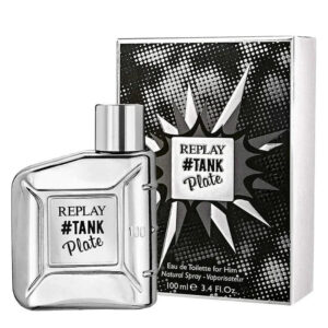 Replay #Tank Plate Eau de Toilette for Men – 3.4 oz
