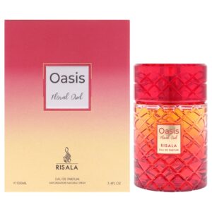 Risala Oasis Floral Oud Eau de Parfum for Unisex – 3.4 oz