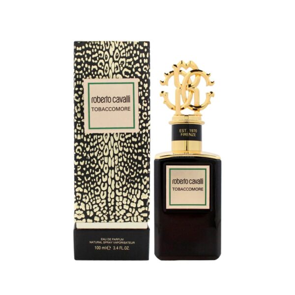 Roberto Cavalli Gold Collection Tobaccomore Eau de Parfum for Unisex – 3.3 oz