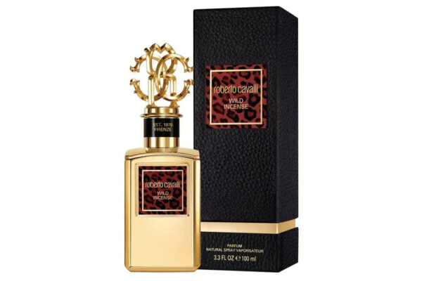 Roberto Cavalli Gold Collection Wild Incense Parfum for Unisex – 3.3 oz