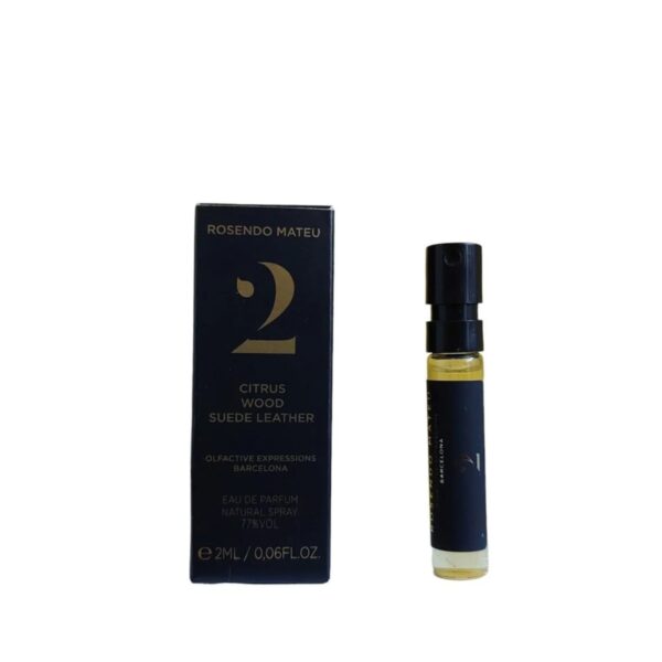 Rosendo Mateu No 2 Citrus Wood Suede Leather EDP 2ml Sample