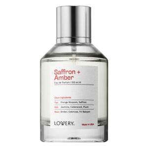 Lovery Saffron & Amber Inspired by Baccarat Rouge 540 Cylindrical Bottle