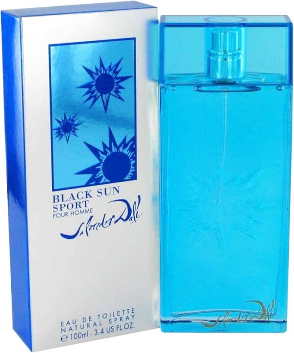 Salvador Dali Black Sun Sport Eau de Toilette for Men – 3.4 oz