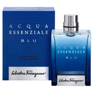 Salvatore Ferragamo Acqua Essenziale Blu Eau de Toilette for Men – 3.4 oz