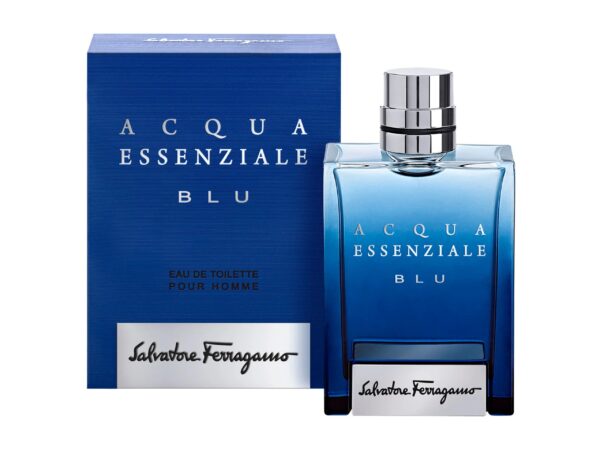 Salvatore Ferragamo Acqua Essenziale Blu Eau de Toilette for Men – 3.4 oz