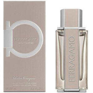 Salvatore Ferragamo Bright Leather Eau de Toilette for Men – 3.4 oz
